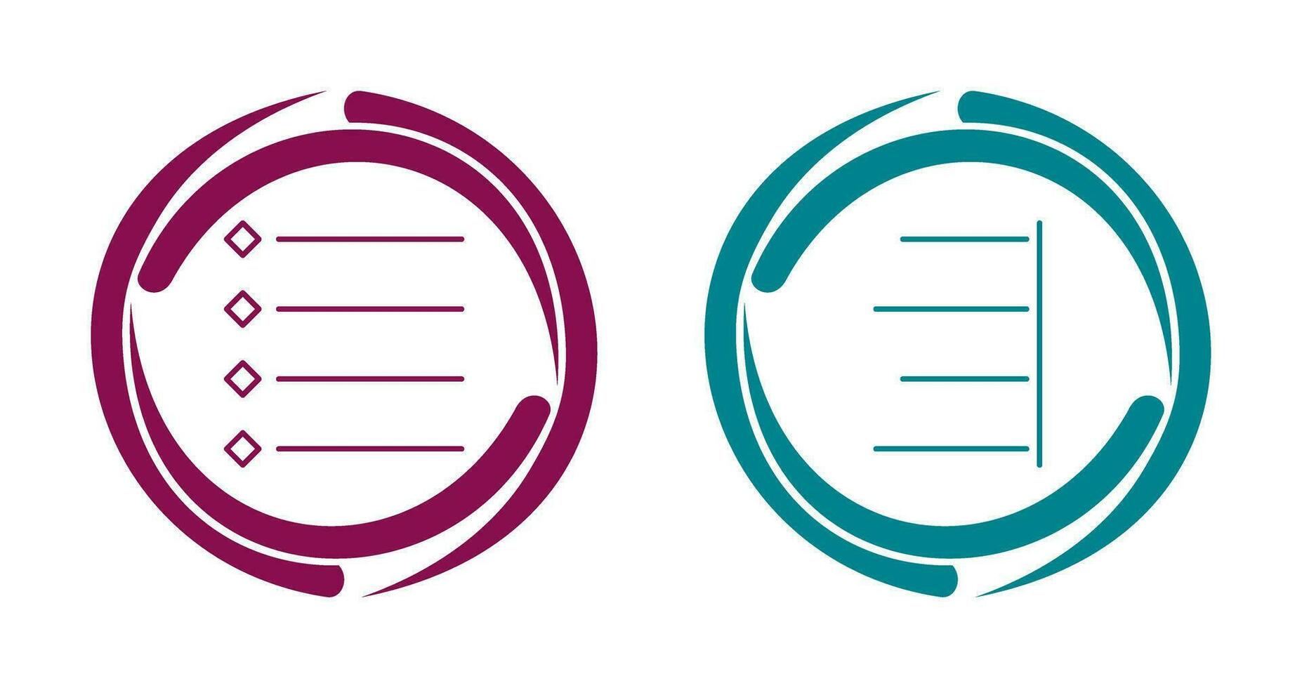 bulleted list and Right align  Icon vector