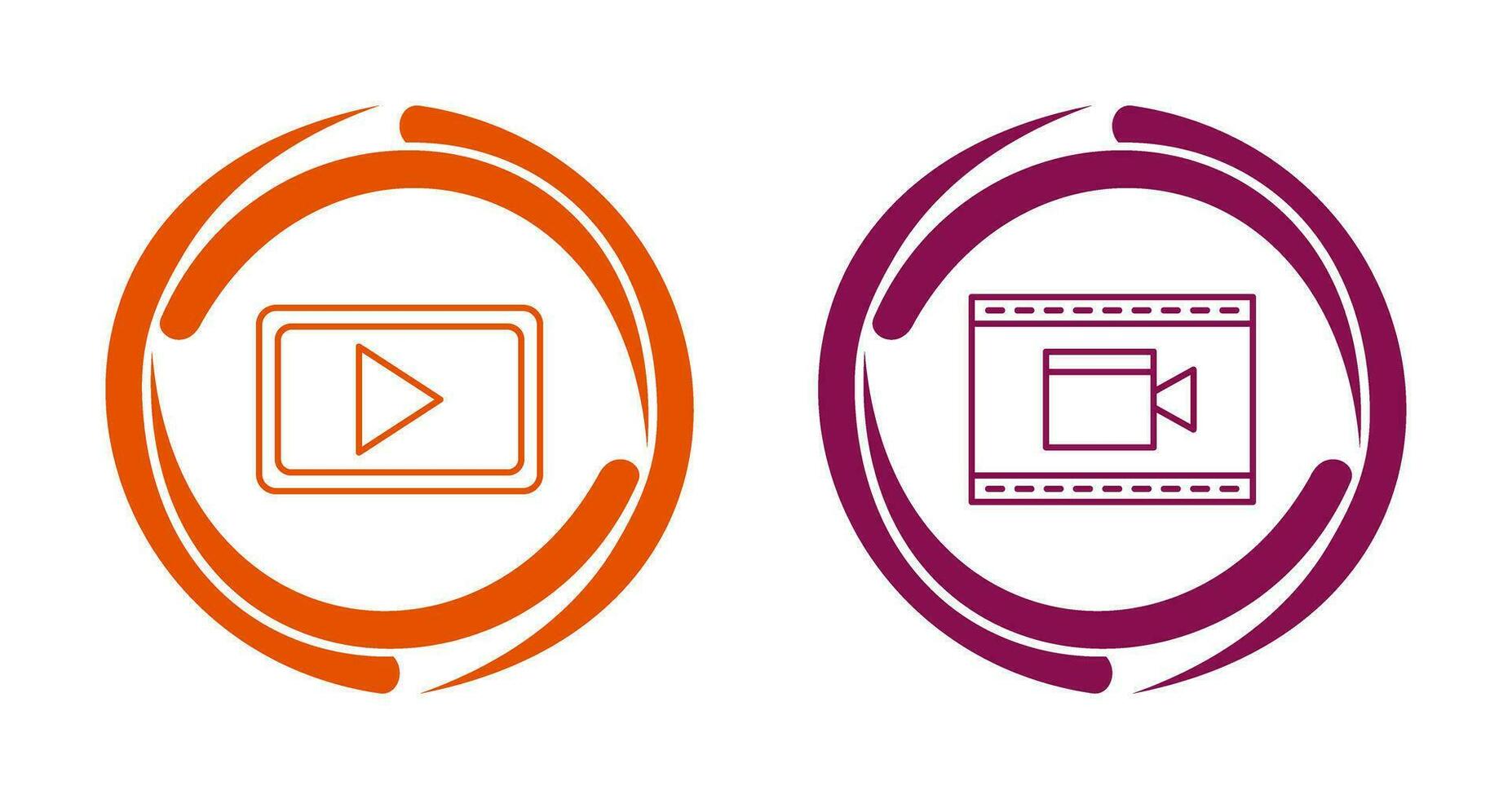 Video Communication and Video and Animation Icon vector