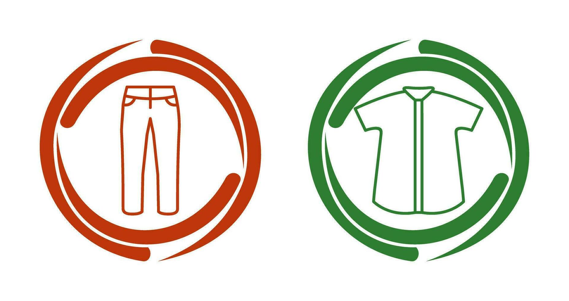 Trousers and Check Shirt Icon vector