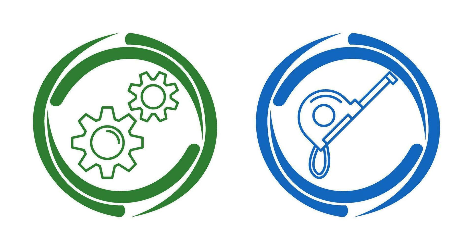 Gears and Roulette Icon vector