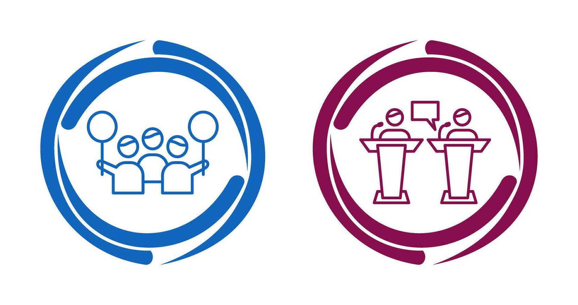 Protest and Debate Icon vector