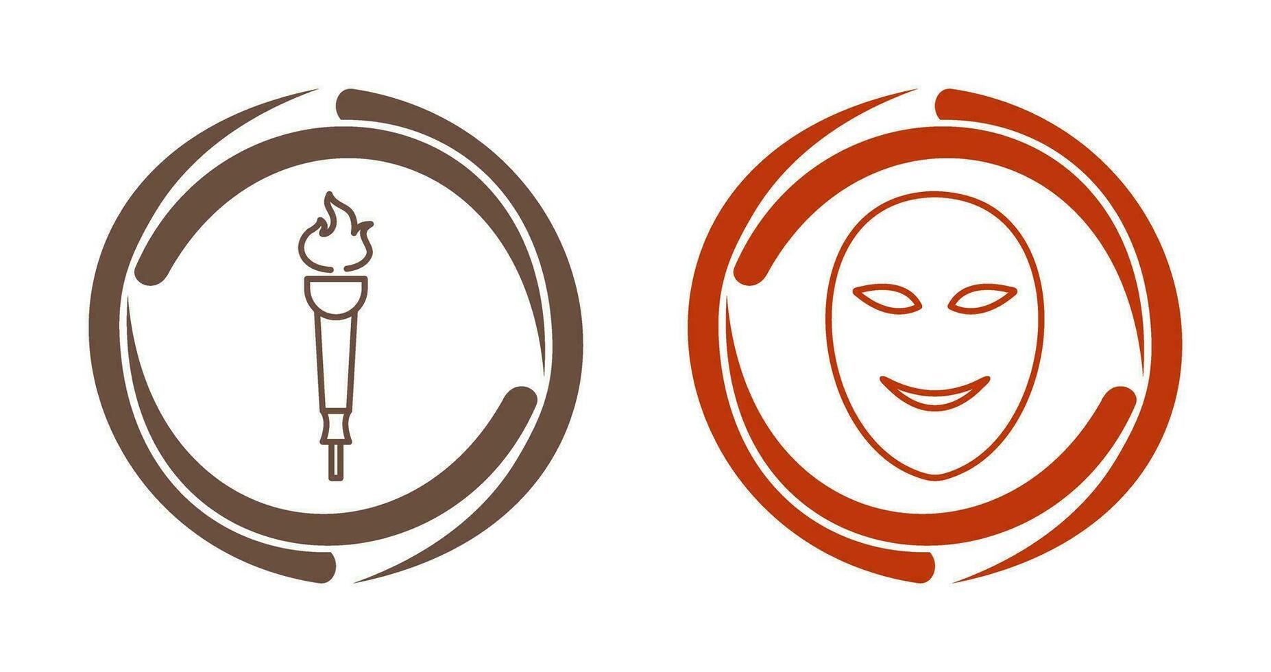 Museum Torch and Ancient Icon vector
