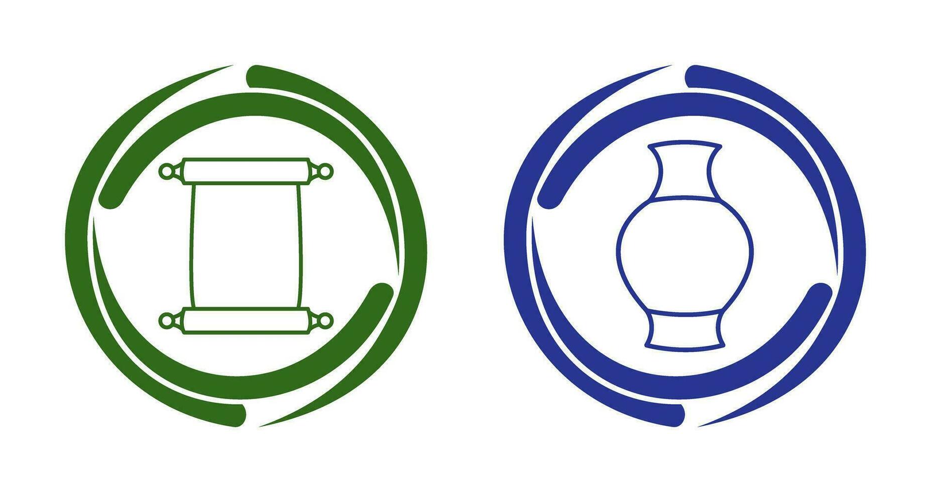 Scroll of Paper and Antique Icon vector