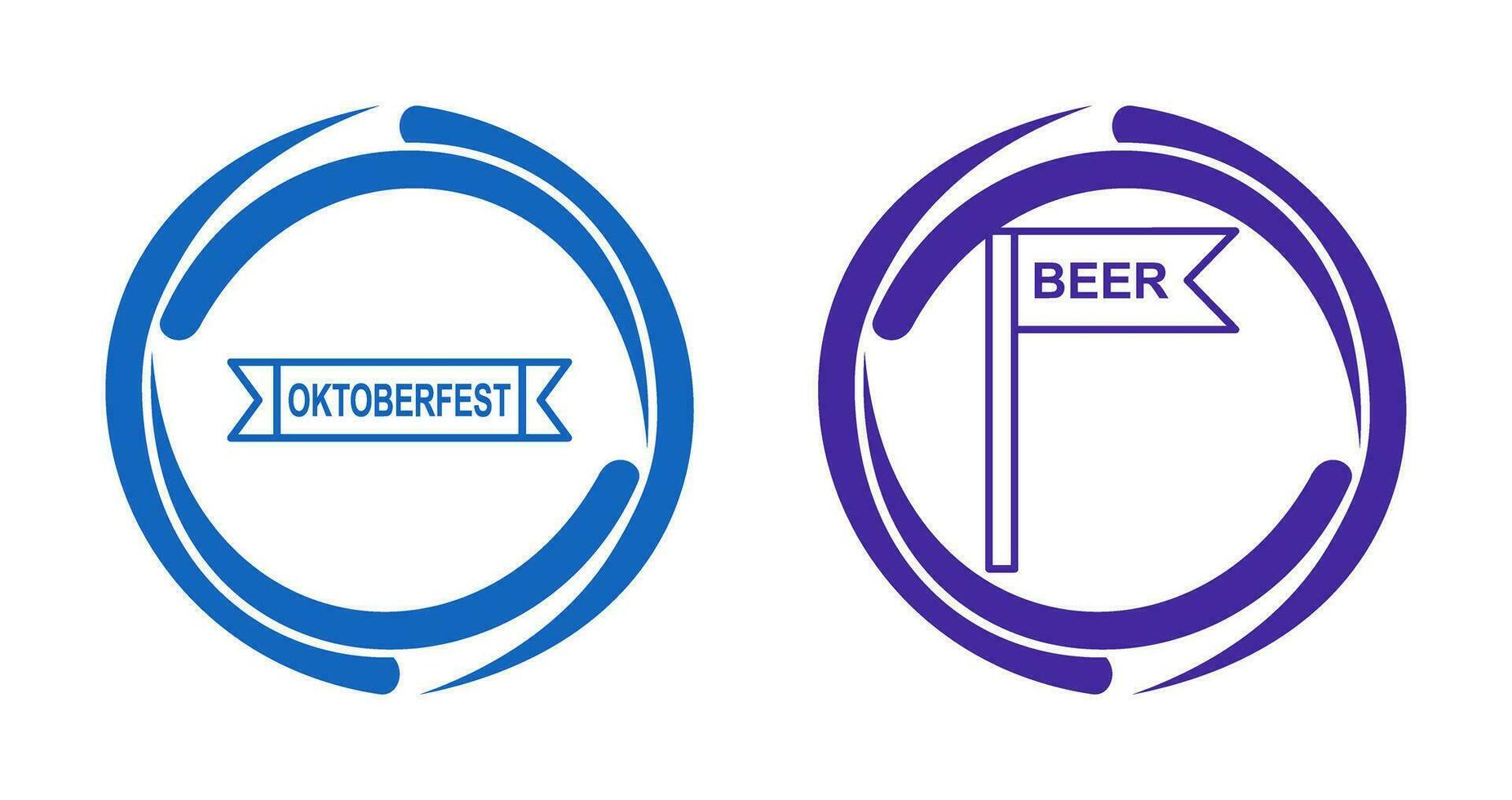 Oktoberfest Banner and Signboard Icon vector