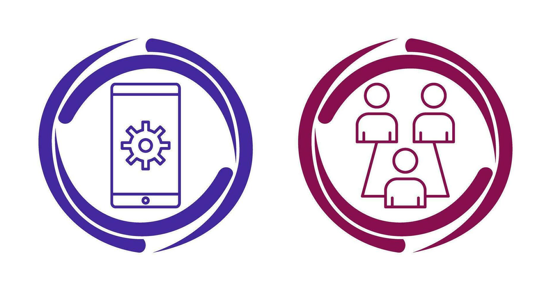 Network Settings and Connected Users Icon vector