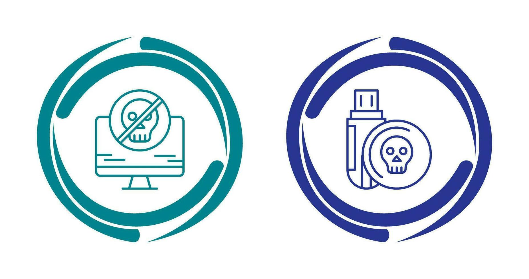 Antivirus and Infected Icon vector