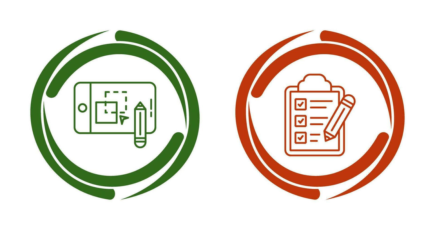 Pathfinder and Checklist Icon vector