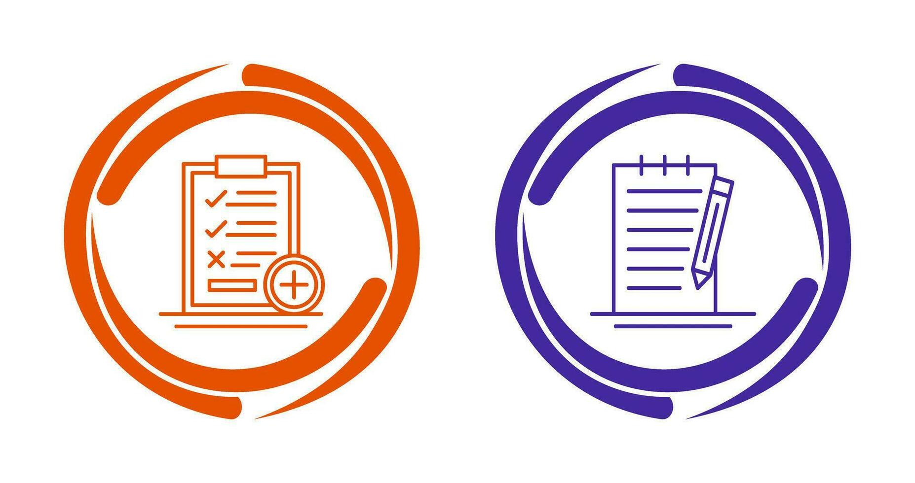 Medical Examination List and Check Up List Icon vector