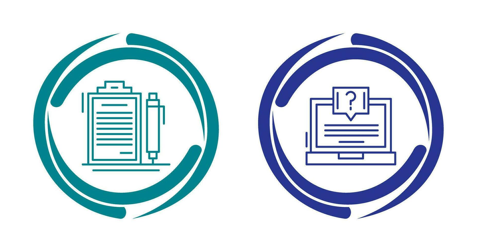 Contract and Question Icon vector