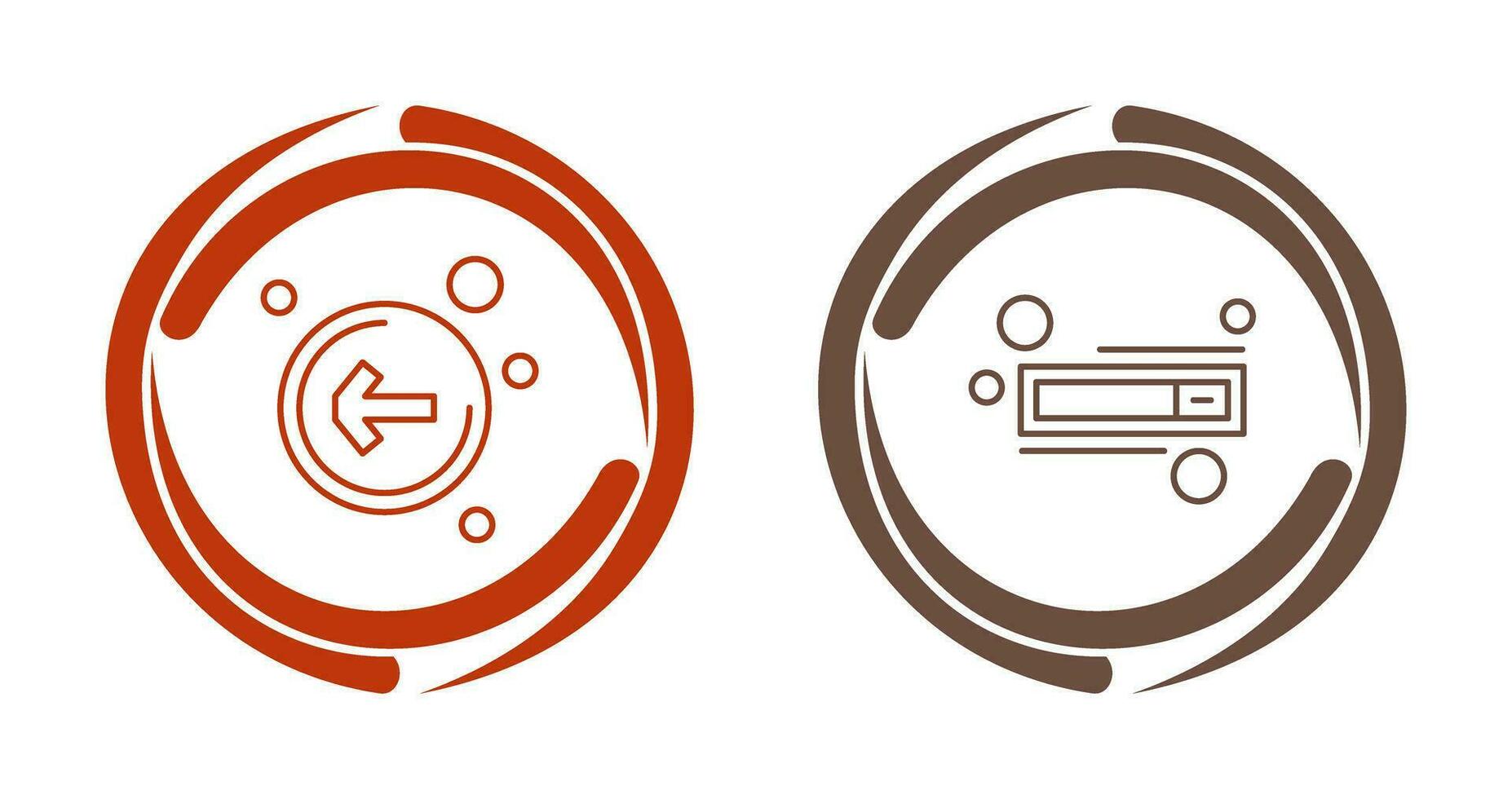 Left Arrow and Switch Icon vector