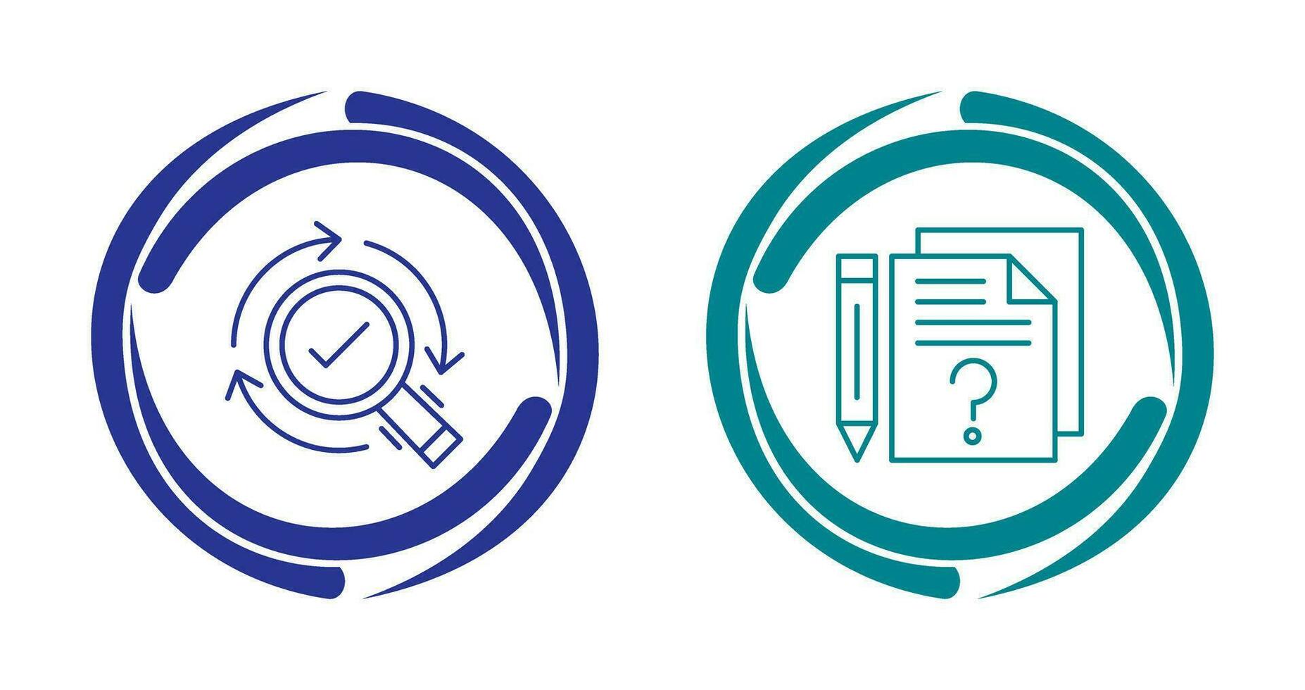 Research and Question Icon vector