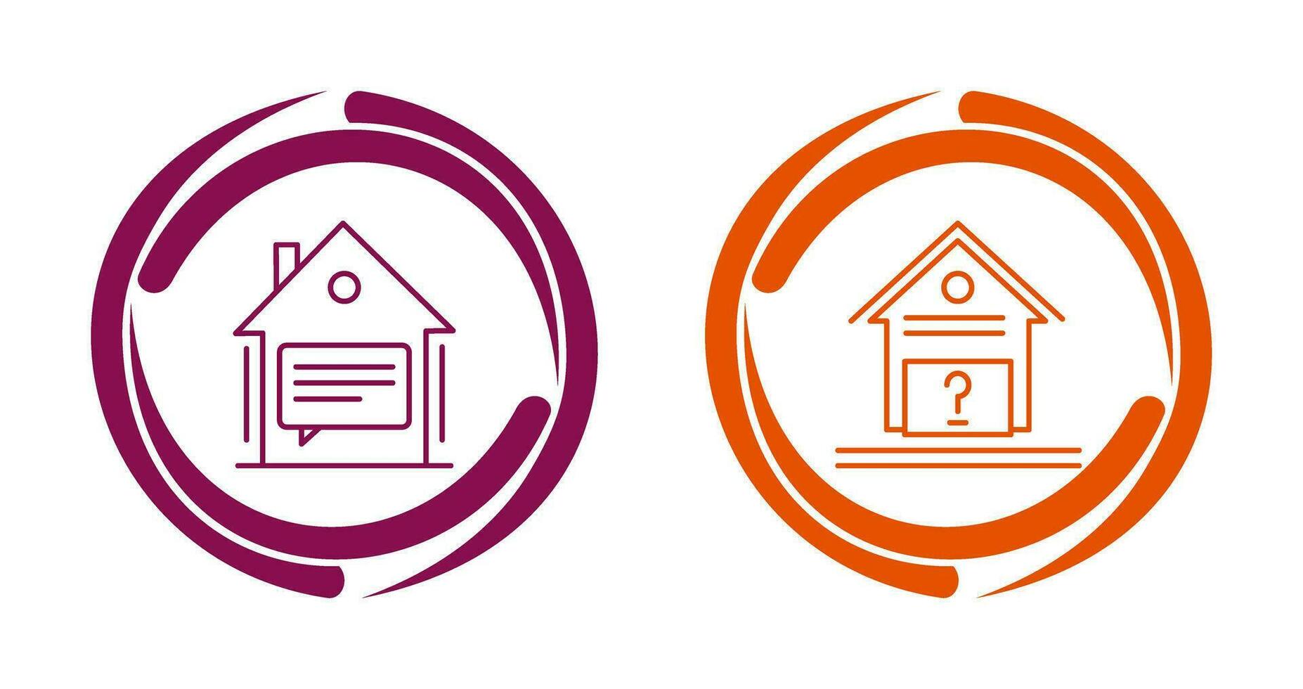 Message and Unknown Icon vector