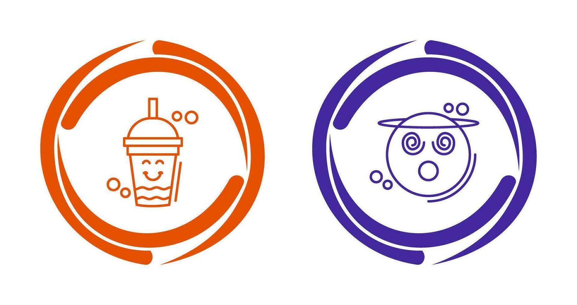 Drink and Dizzy Icon vector