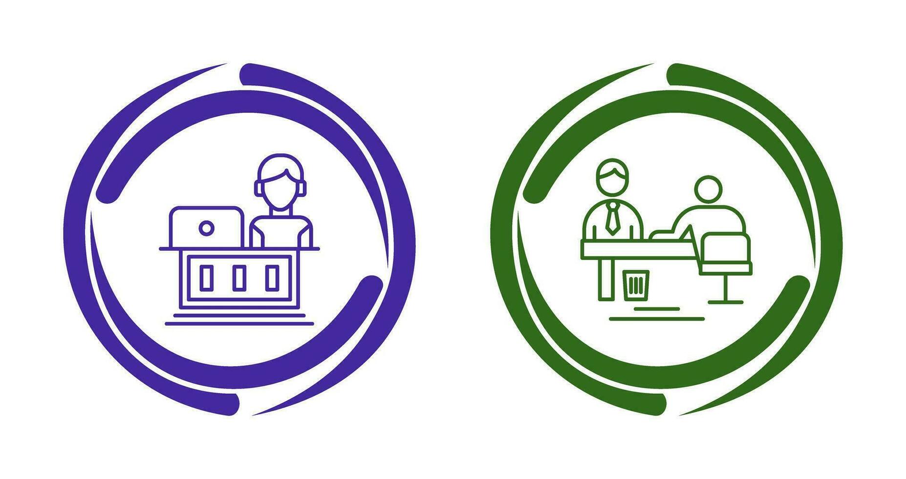 Employee and Evaluating work Icon vector
