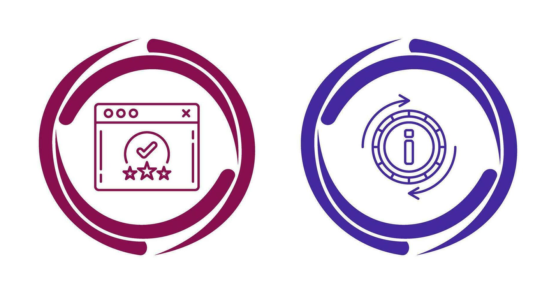 rating and refresh  Icon vector