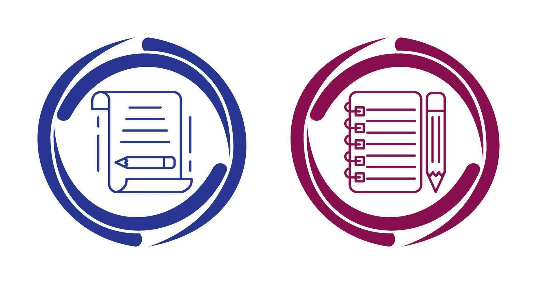 write and checklist Icon vector