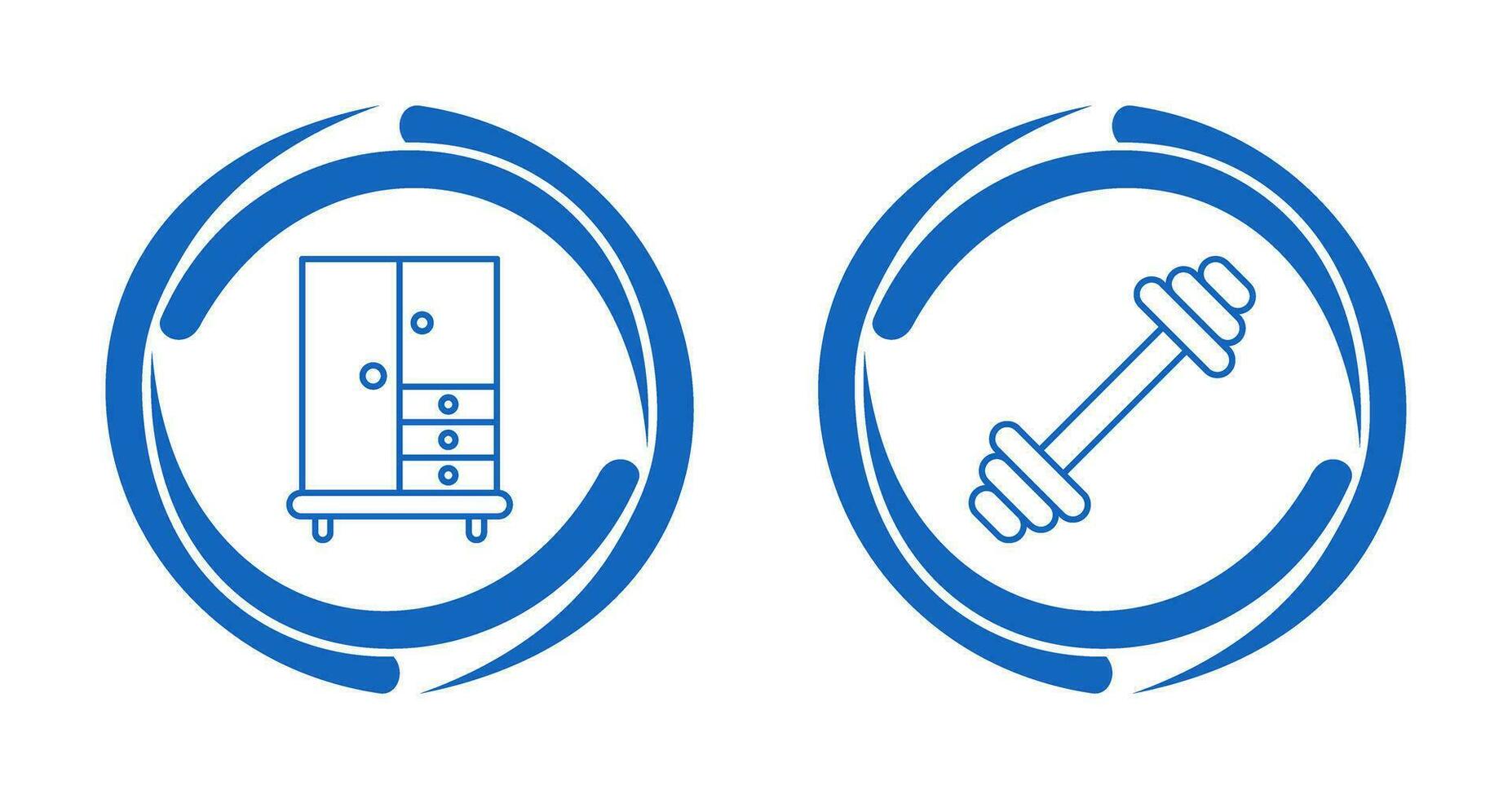 Closet and Gym Icon vector