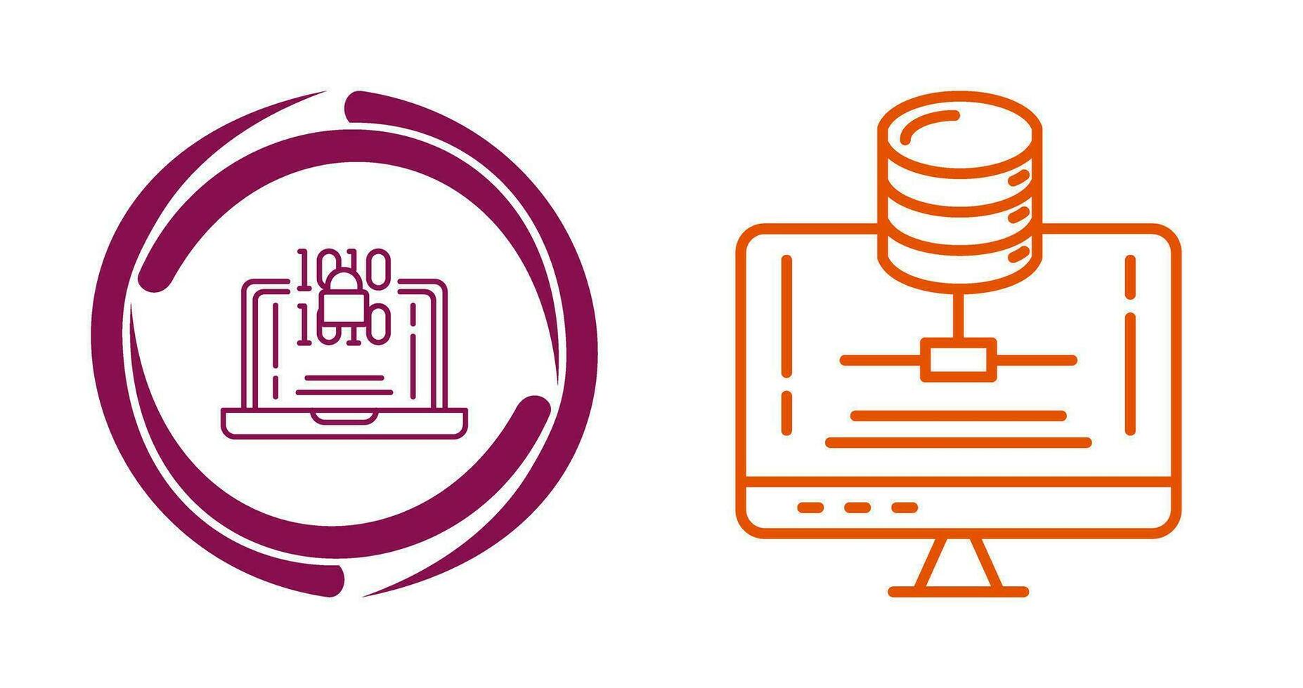 Encryption and Server Icon vector