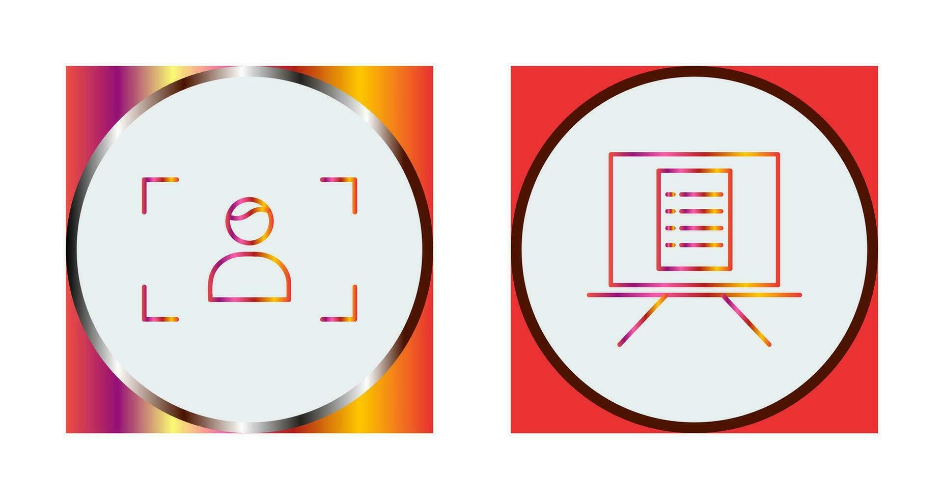 focus and notice board Icon vector