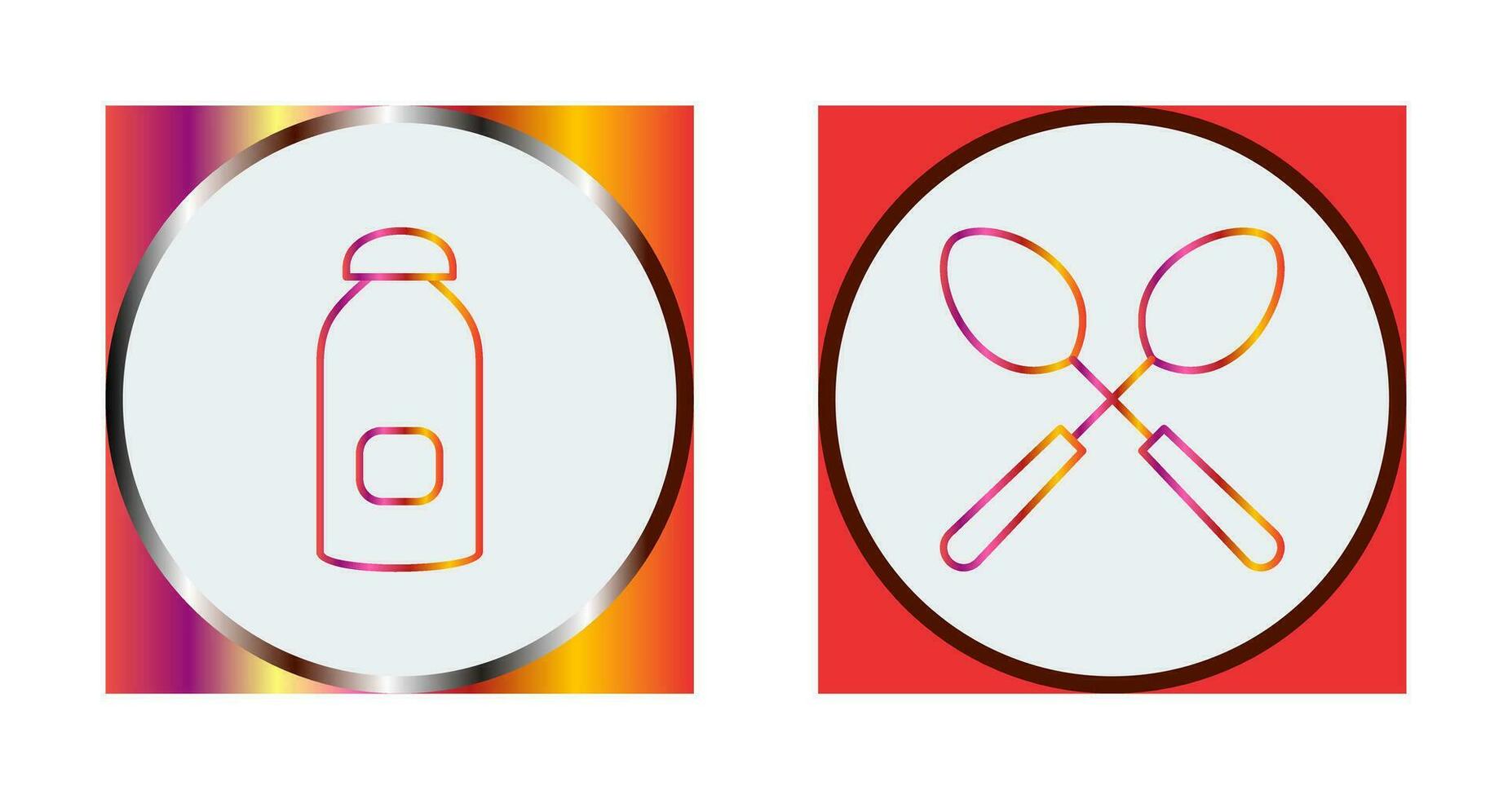 syrup and spoon Icon vector