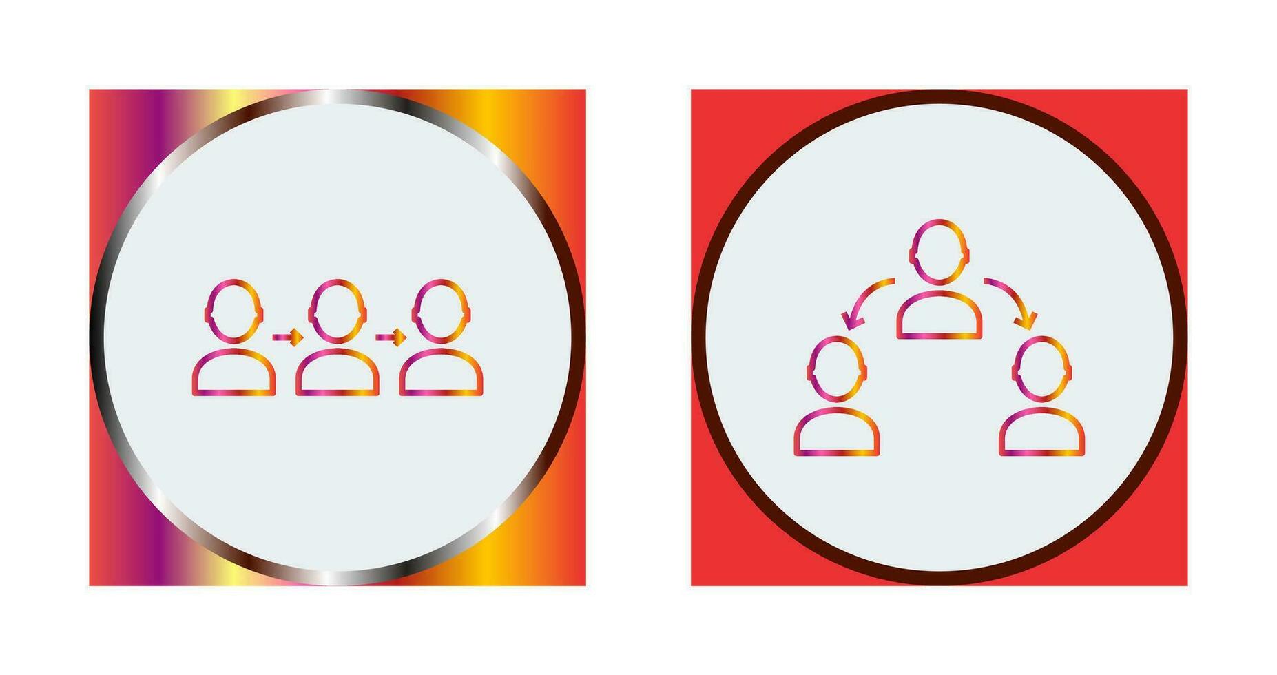 link and connected profiles Icon vector