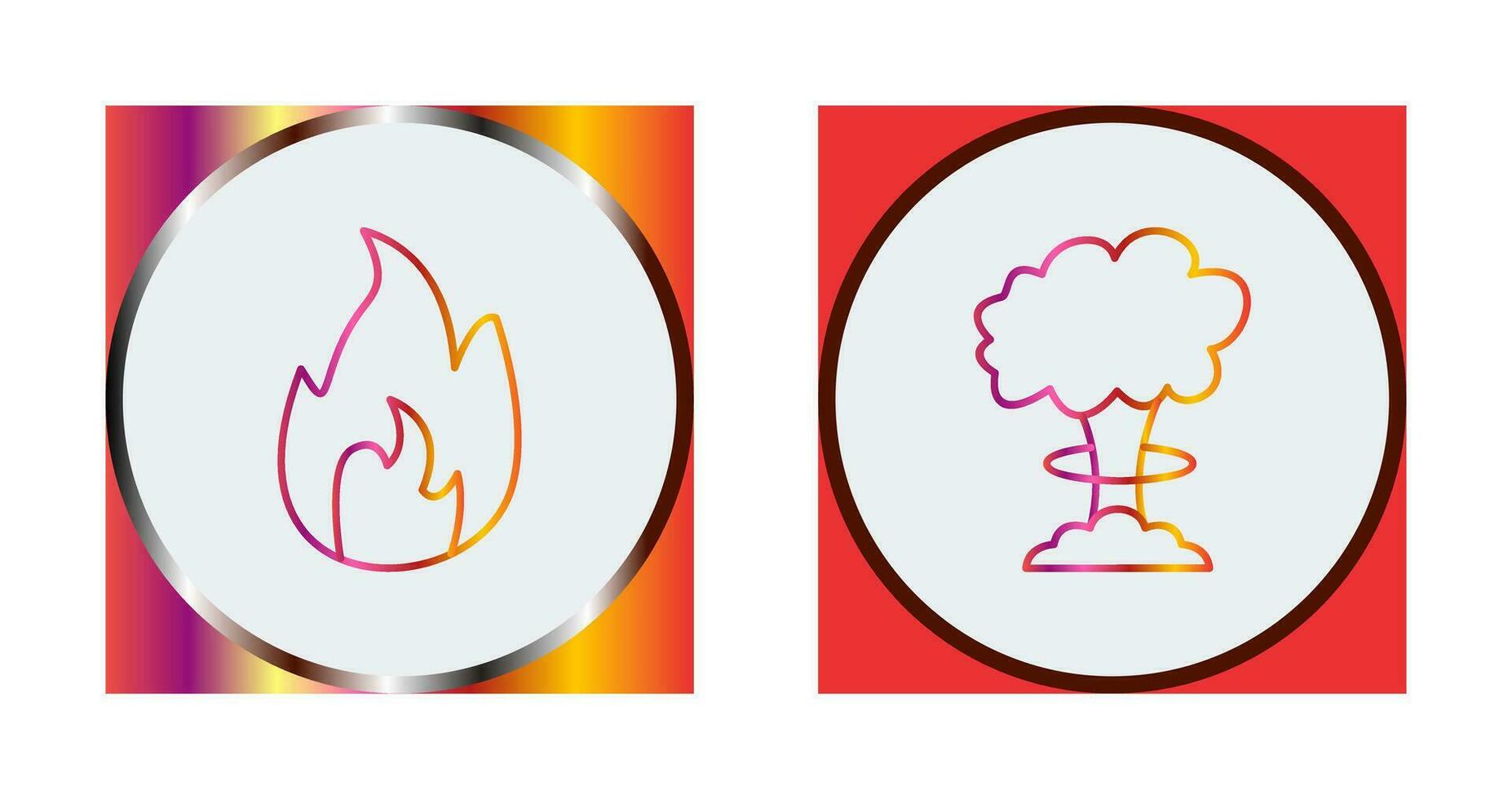 flame and bomb blast Icon vector