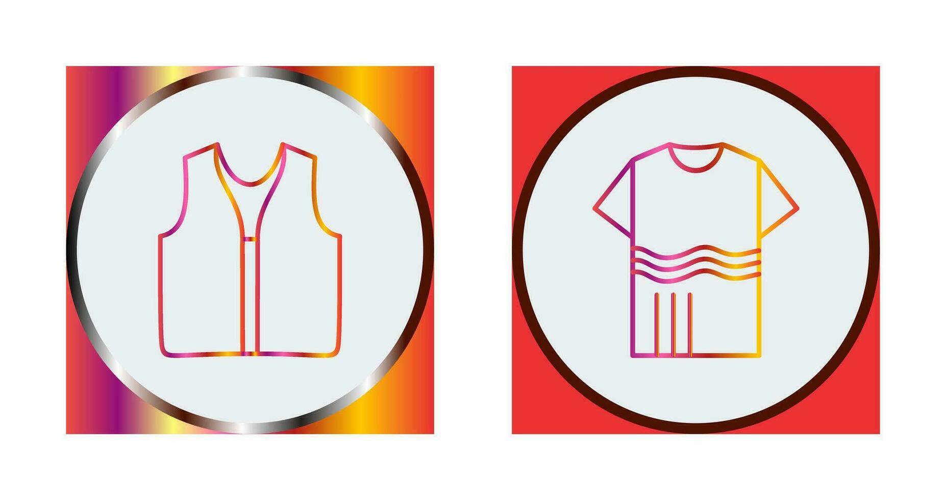 Swimming Vest and Accessory Icon vector