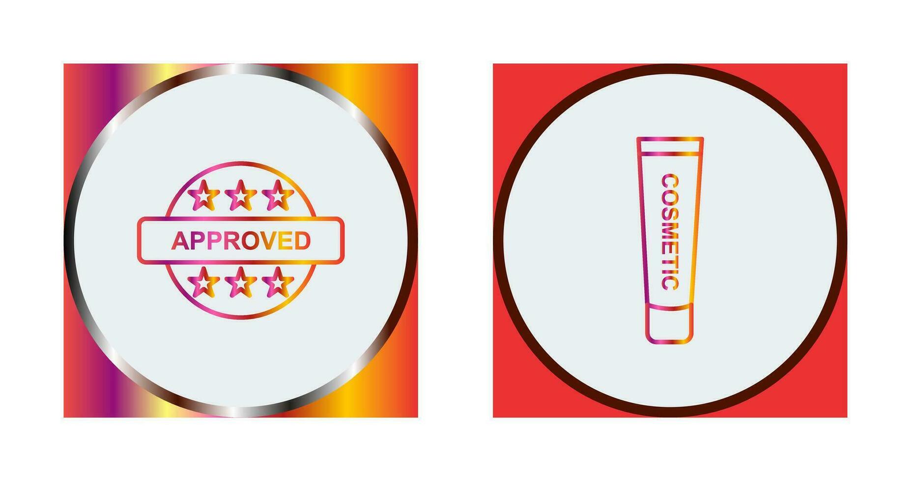 Approved and Creem Icon vector