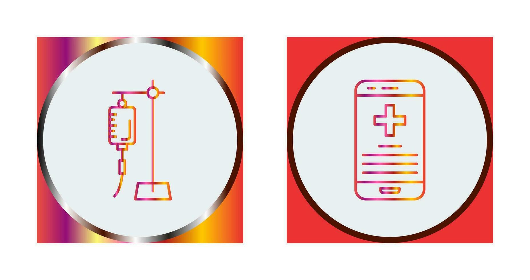 Saline and Smartphone Icon vector