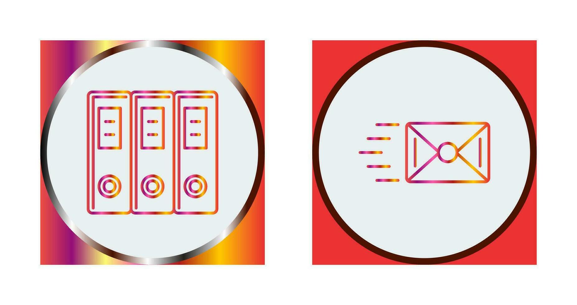 Document and Envelope Icon vector