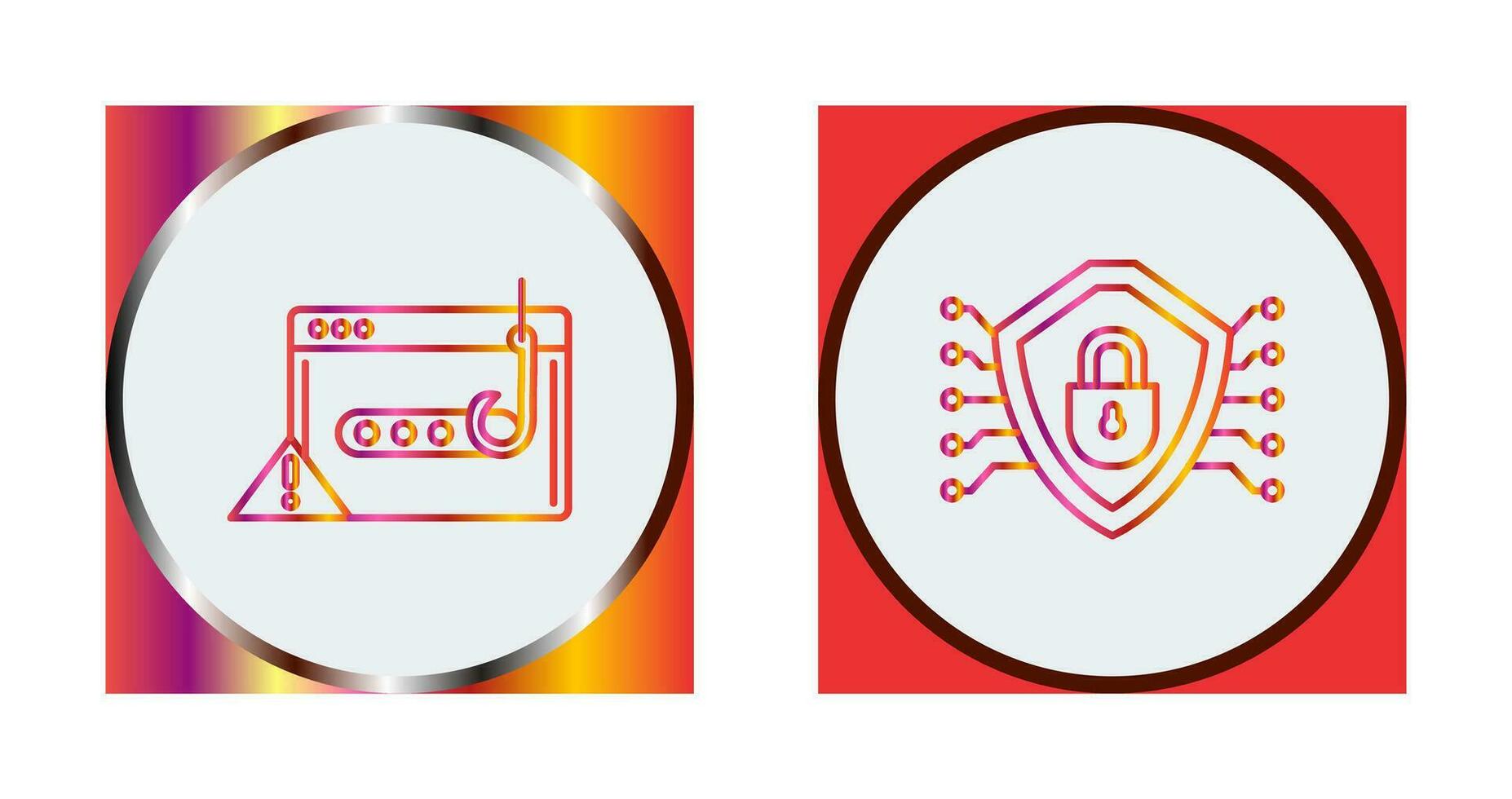 Phishing Password and Security Icon vector