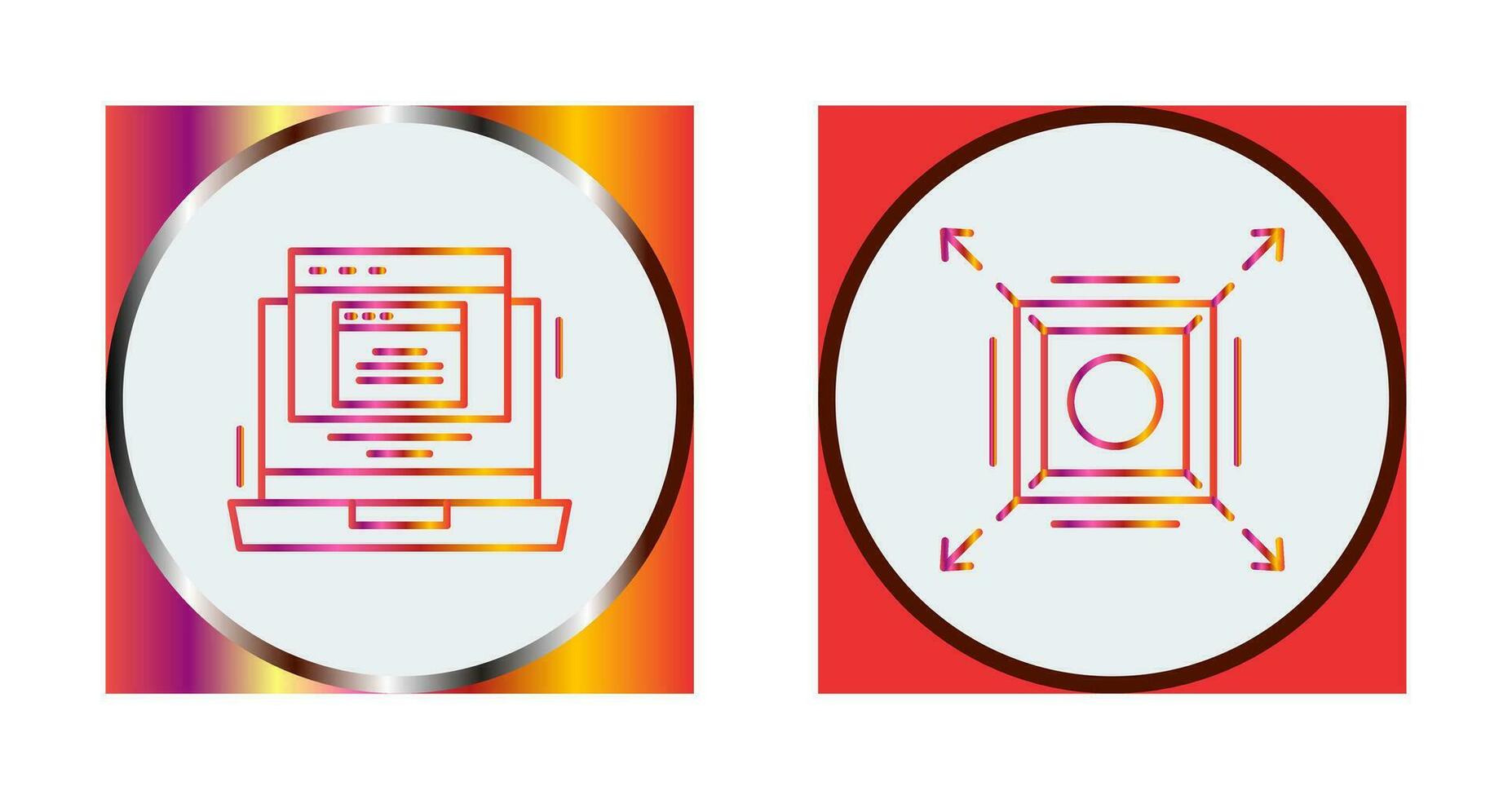 Pop Up and Maximize Icon vector