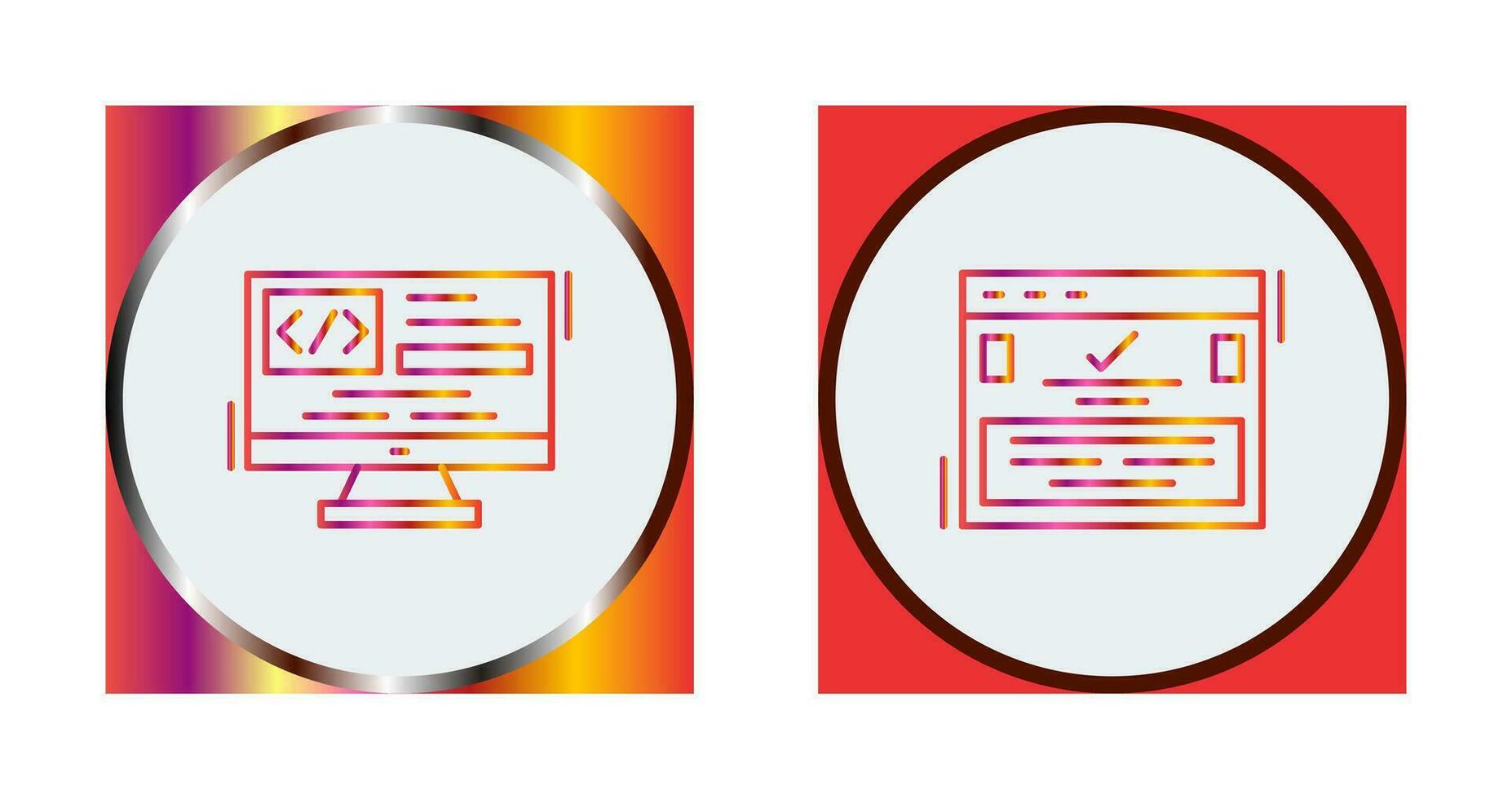 codificación y completar icono vector
