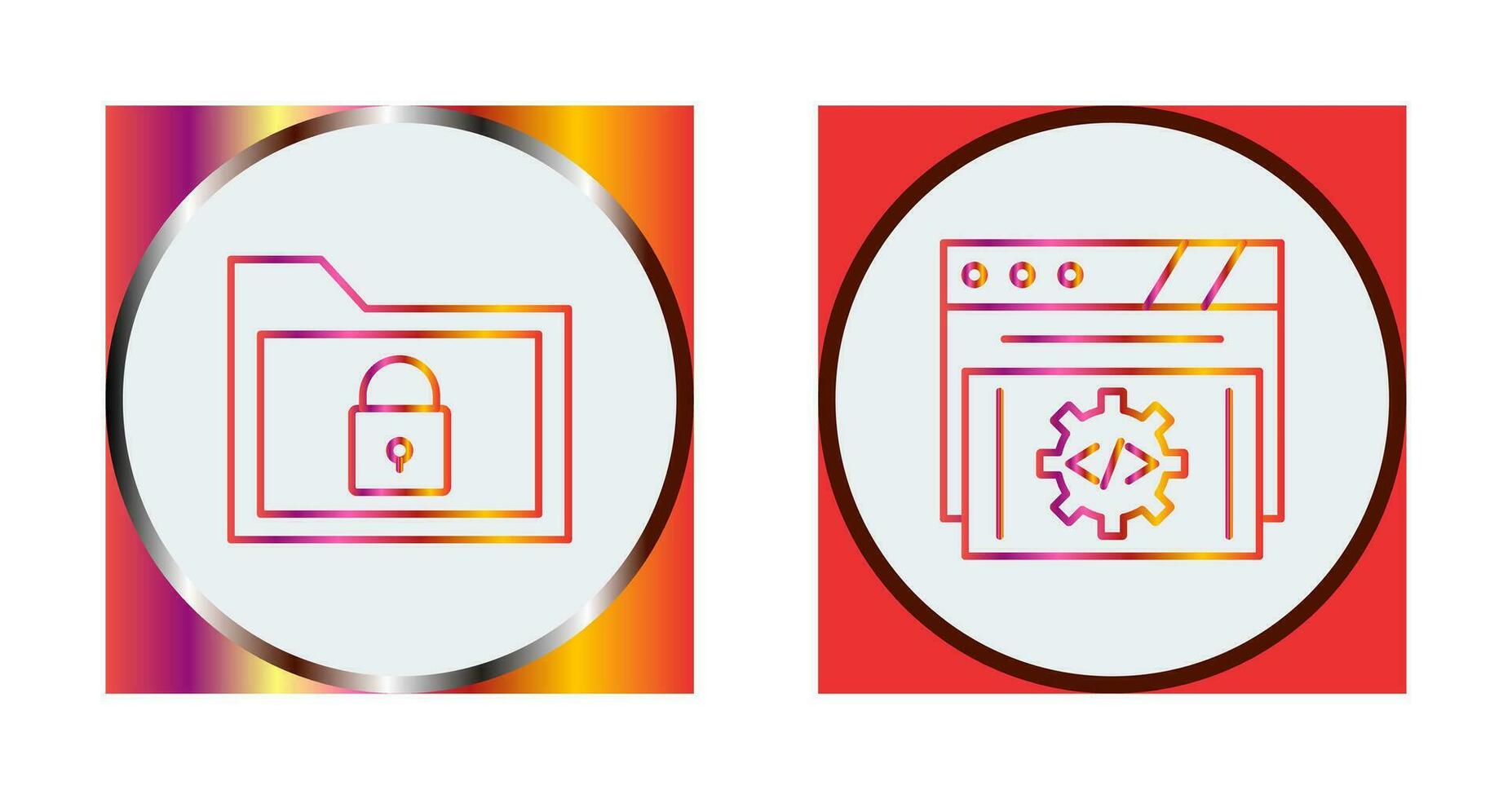 Folder and Development Icon vector