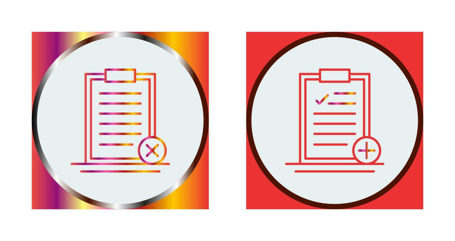 Rejected and Add Icon vector