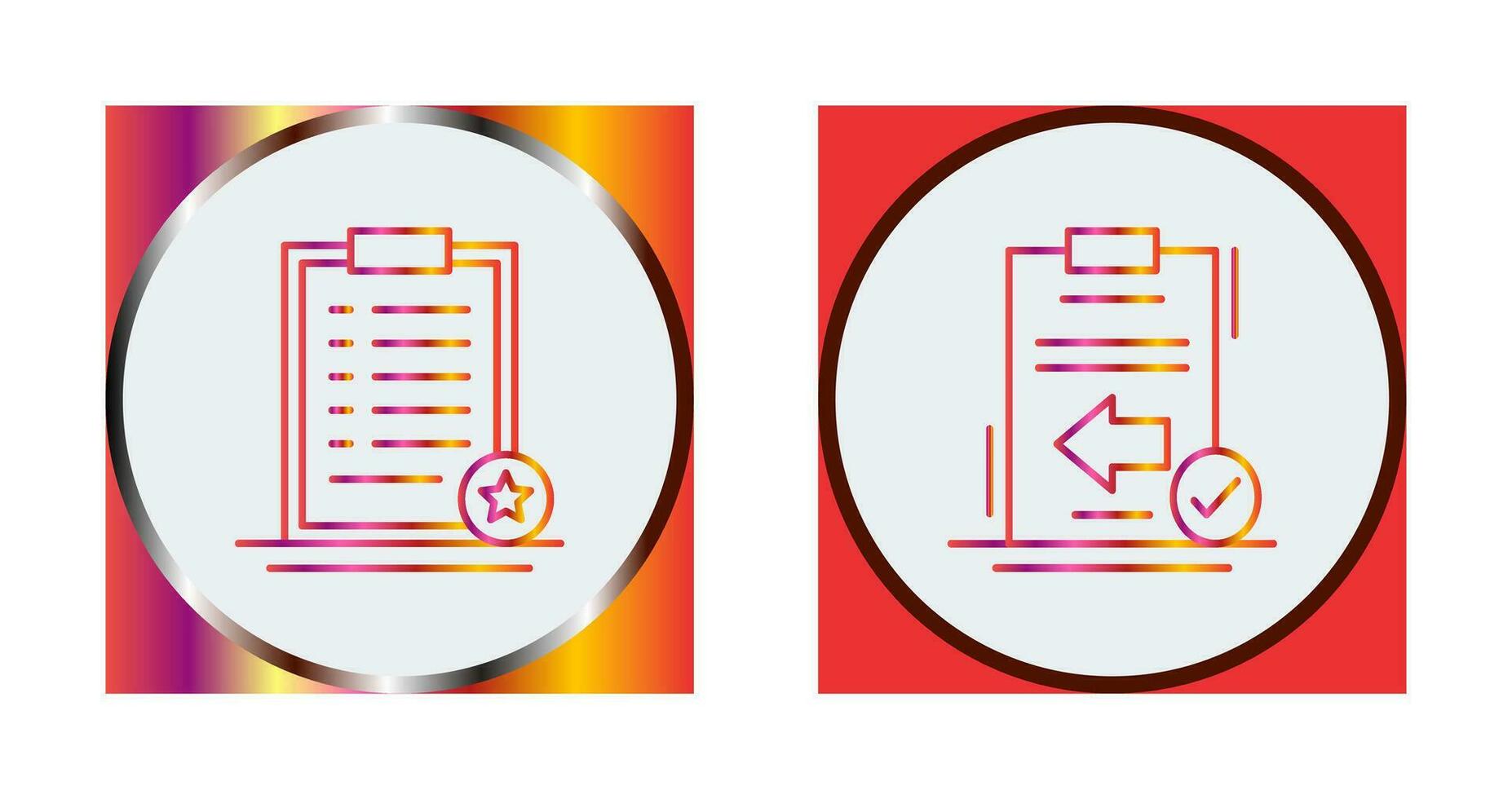 Favourite and Return Icon vector
