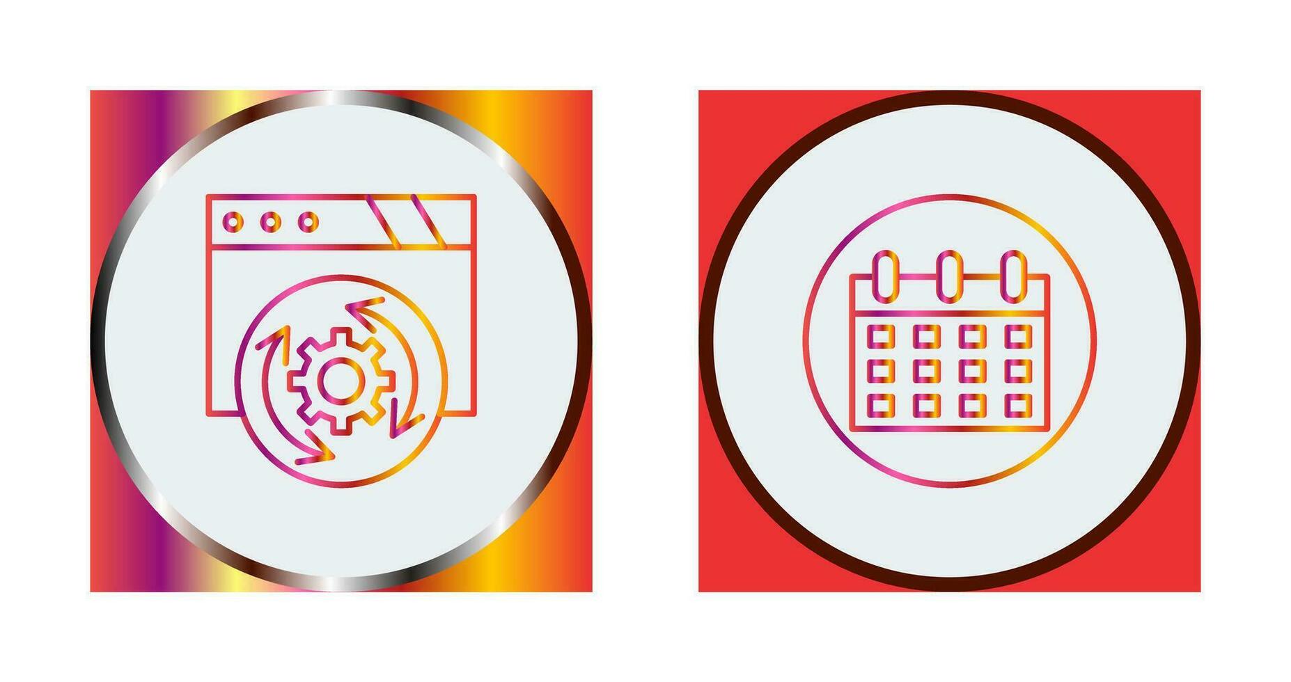 Update and Calendar Icon vector