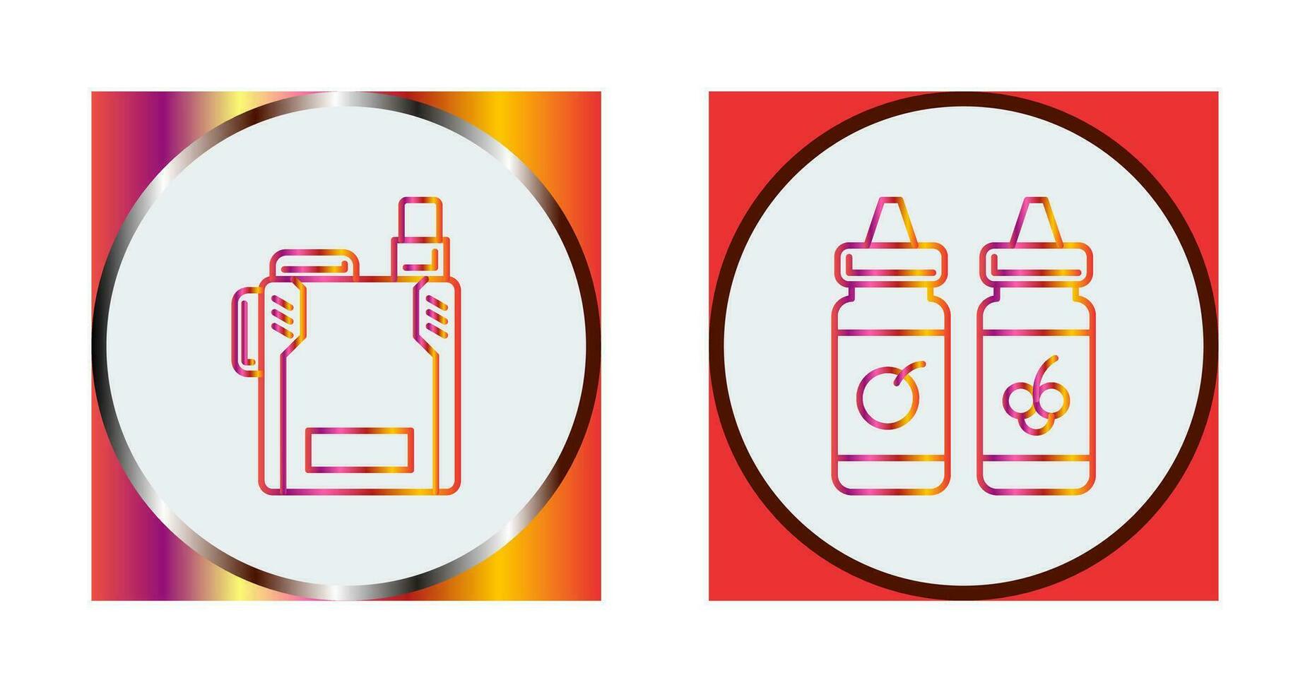 Vape and Vape Liquid Icon vector