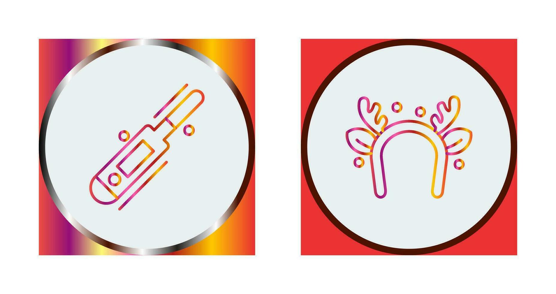 Thermometer and Headband Icon vector