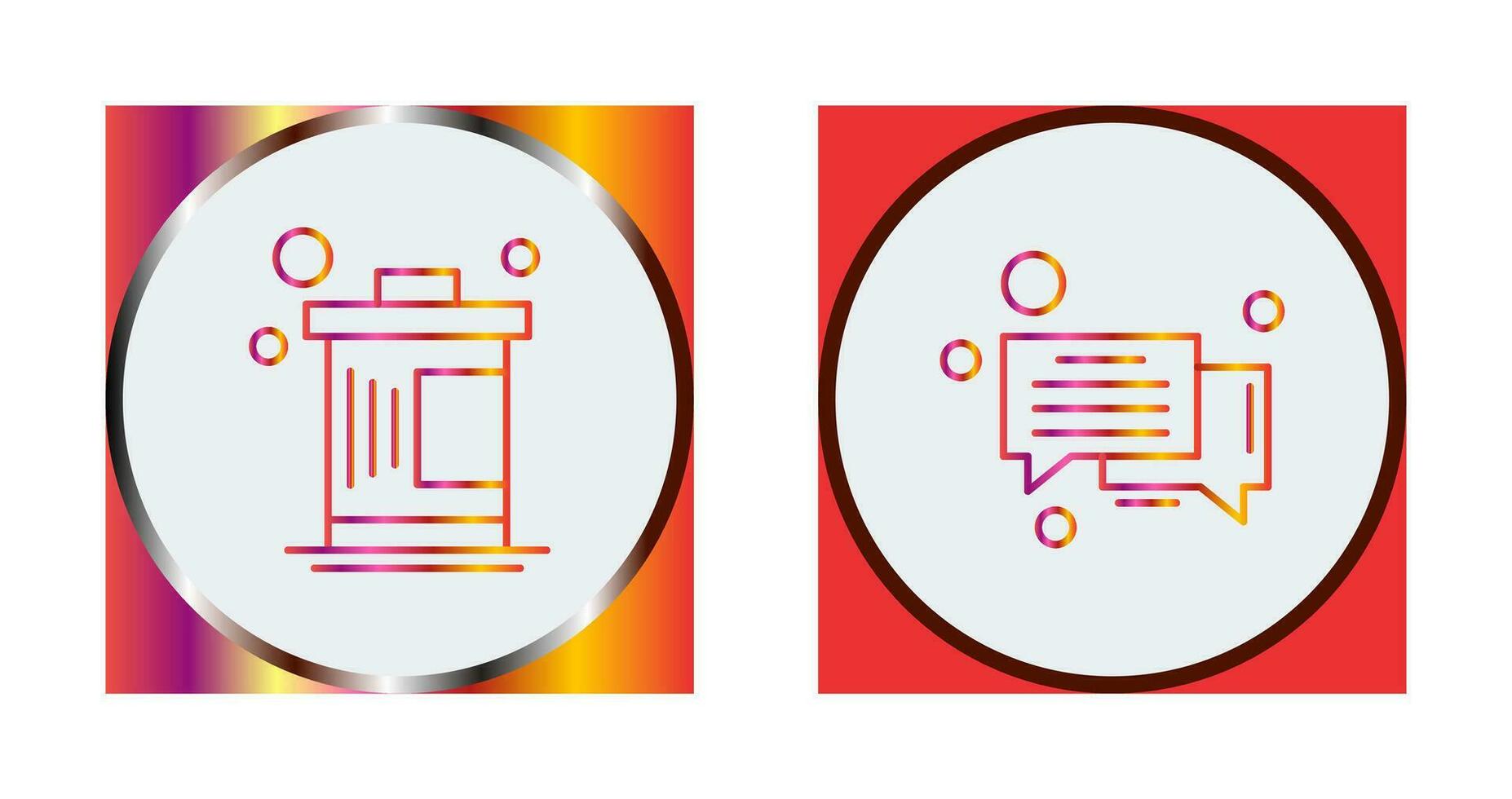 Delete and Message Bubble Icon vector