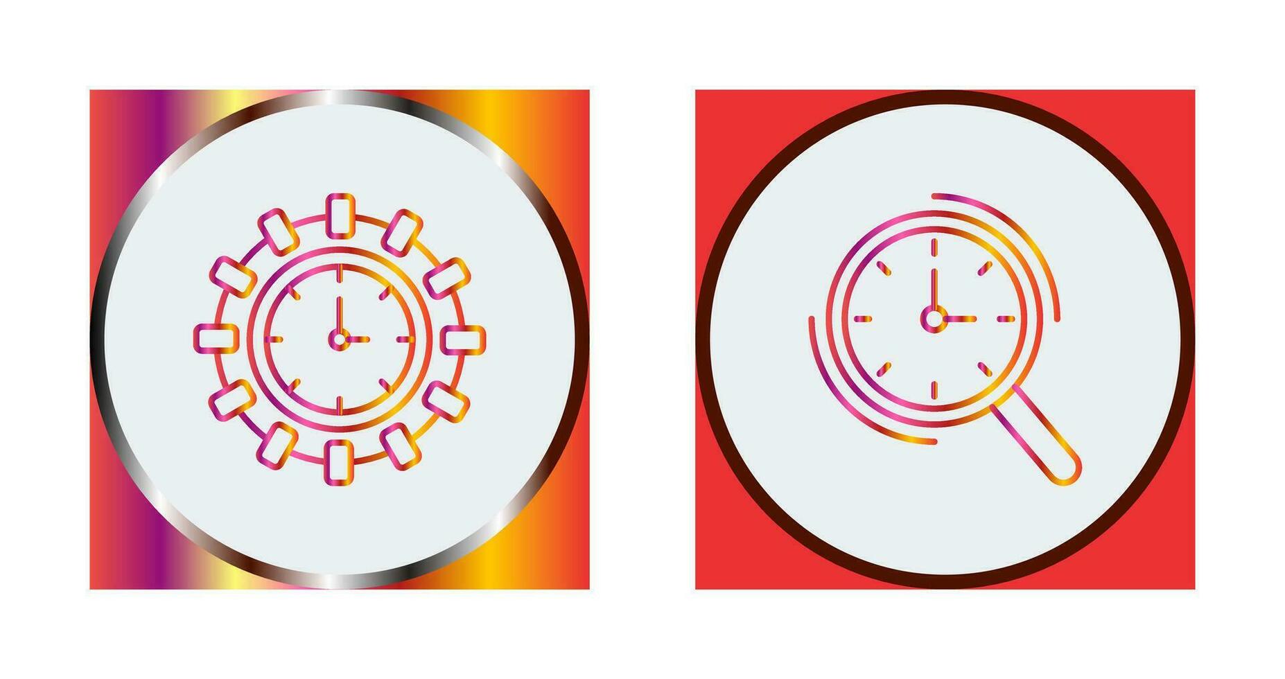 Direction and Magnifier Icon vector