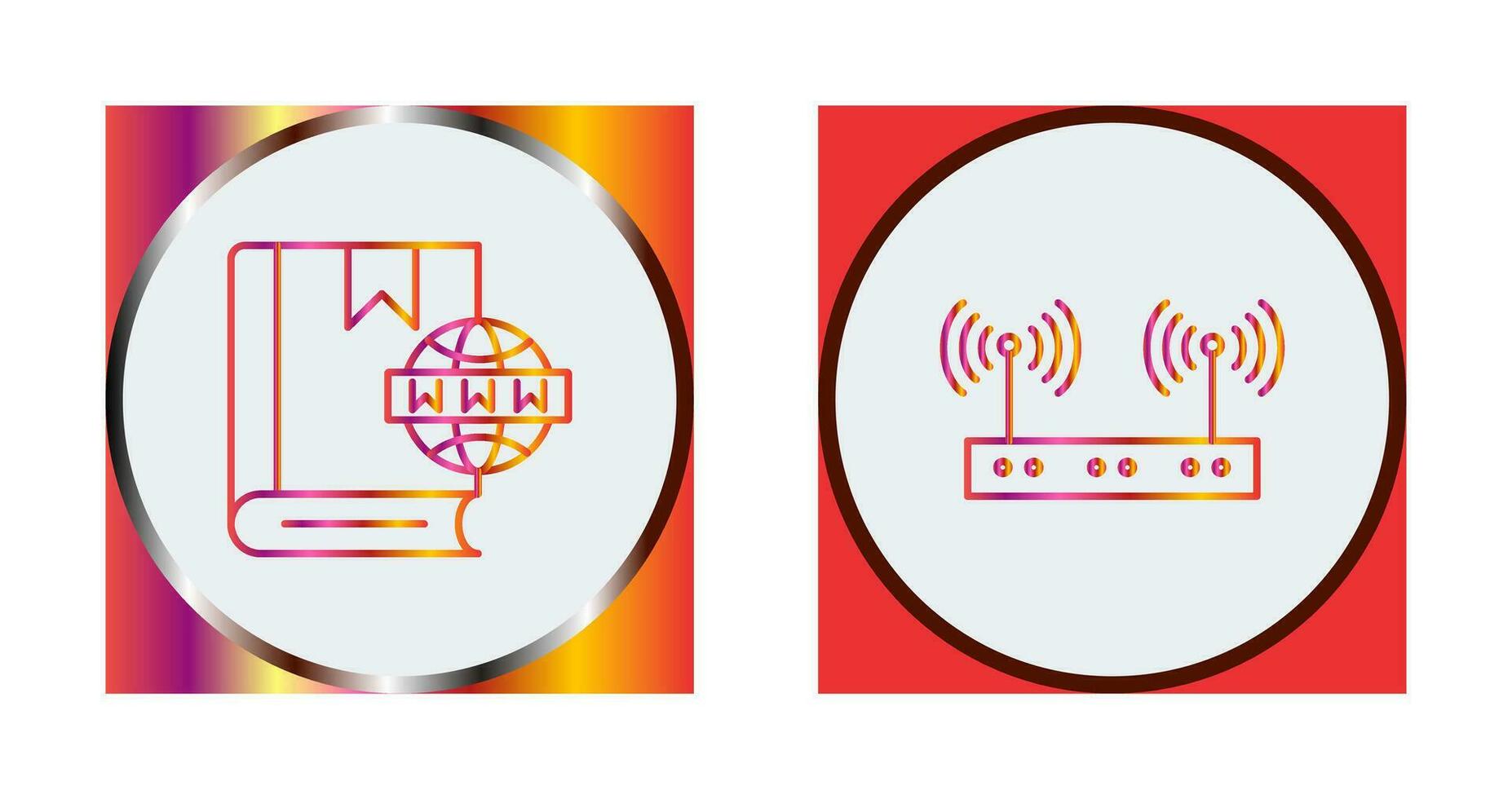 Website and Wireless Icon vector