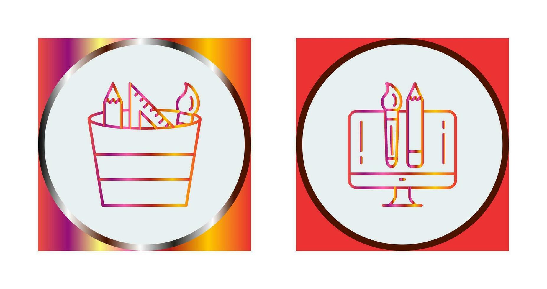 graphic tools and creative design Icon vector