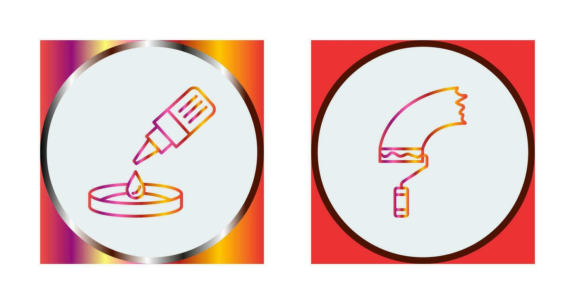 dropper and paint Icon vector