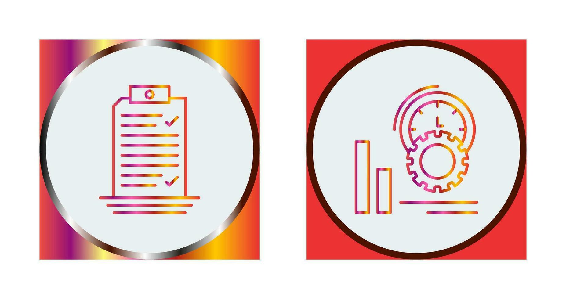 Check List and Performance Icon vector