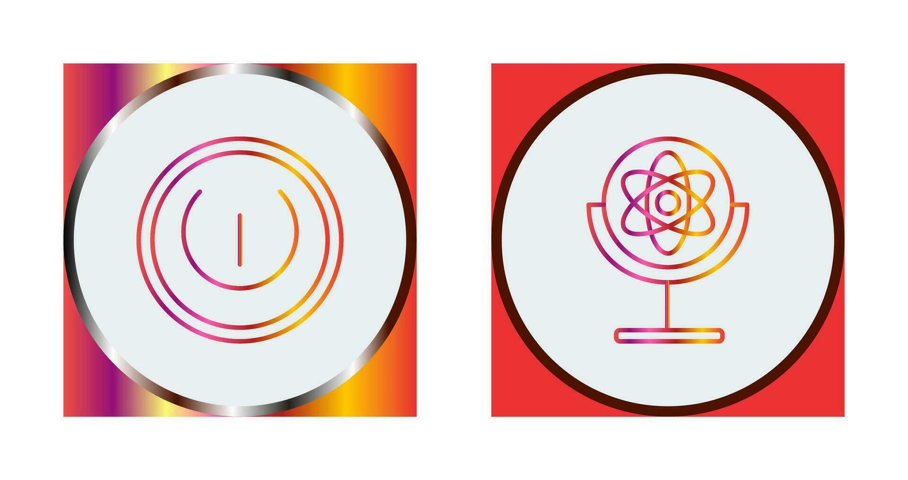 Gyroscope and Power Icon vector