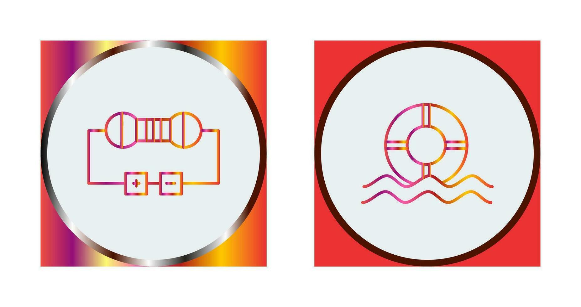 Resistor and  Float Icon vector