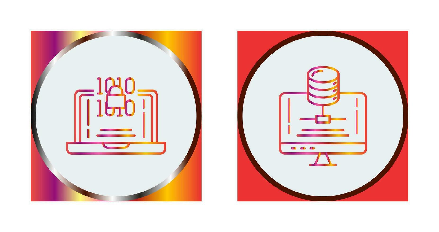 Encryption and Server Icon vector