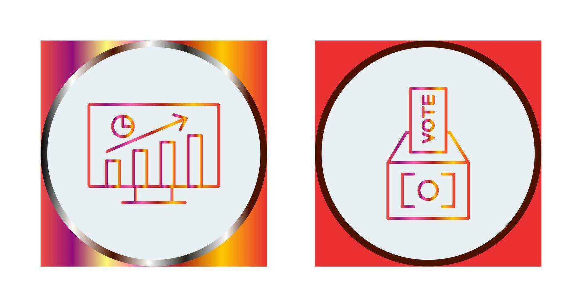 Statistics and Vote Icon vector