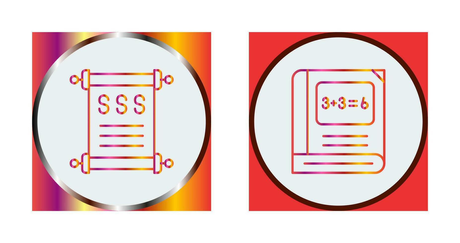 historia y matemáticas icono vector